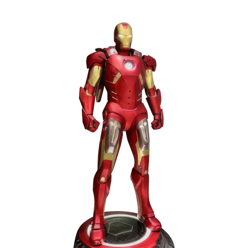 Escultura de estátua dos Vingadores Iron Man - colecionável para o teatro, teatro de home theater e decoração