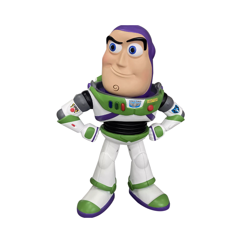 Toy Story Buzz LightYear Action Figura - escultura de desenhos animados 3D para decoração e colecionáveis ​​do quarto de crianças