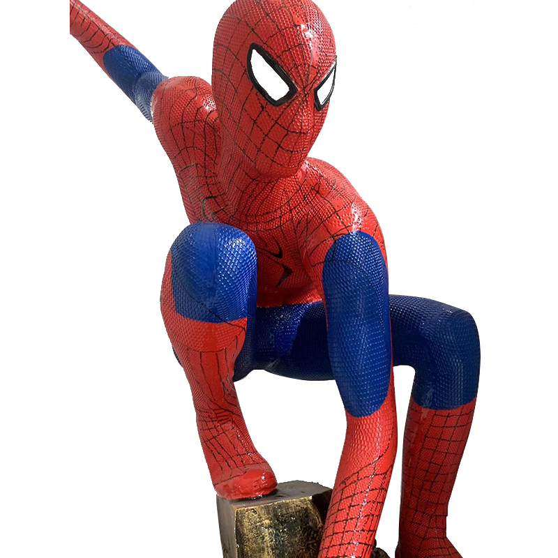 Estátua do Homem -Aranha em tamanho real - Escultura de resina premium para decoração em casa e evento Estátua do Homem -Aranha em tamanho real - Escultura de resina premium para decoração em casa e evento