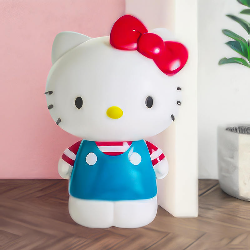 Estátua de Hello Kitty pesada para jardim, 50 kg de escultura de decoração ao ar livre de 50 kg