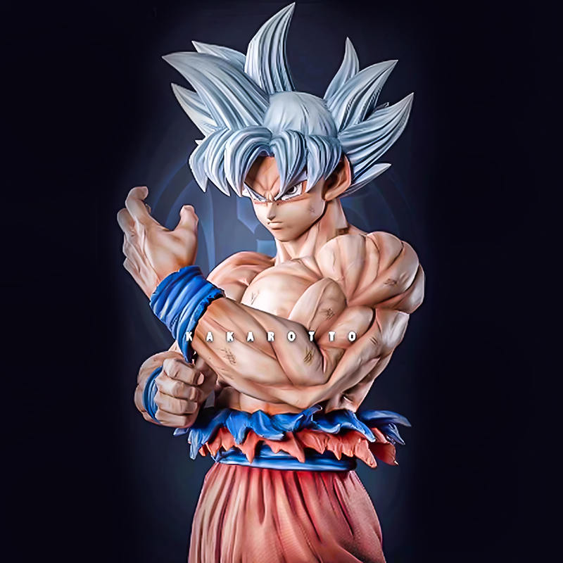 Estátuas de fibra de vidro de resina dragão vegeta estátua goku wukong anime desenho animado escultura vitalício 1: 1