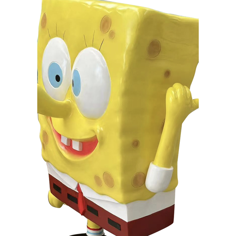 Escultura de Bob Esponja de Fibra de Desenho de DesenhosOs para Decoração ao Ar Livre/Espaços Públicos Escultura de Bob Esponja de Fibra de Desenho de DesenhosOs para Decoração ao Ar Livre/Espaços Públicos